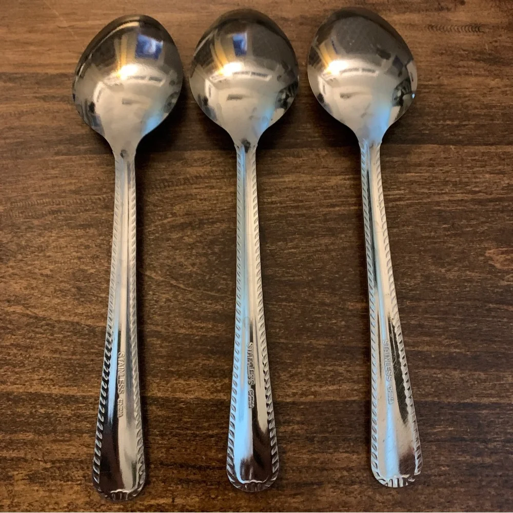 4/$15 Three stainless tablespoons